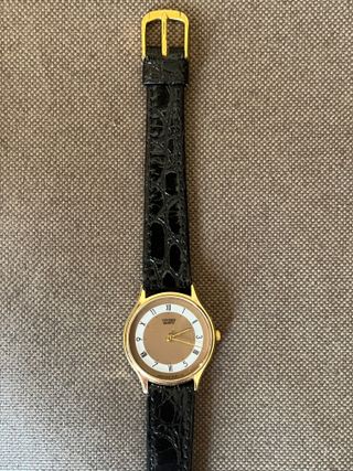 Orologio Citizen al quarzo dorato e nero