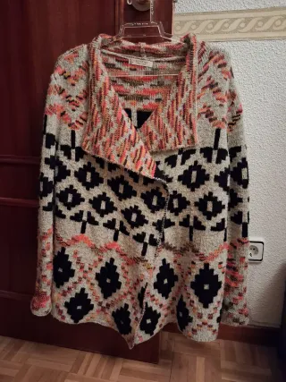 Chaqueta de punto mujer multicolor