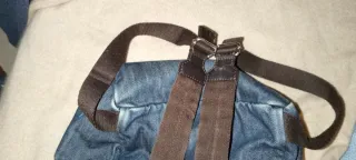 Zaino Fendi Denim Blu e Marrone