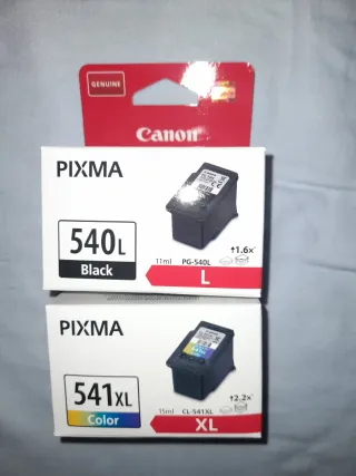 Cartuchos Canon PG-540L Negro y CL-541XL Color