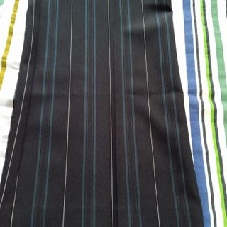 Pantalón Negro Rayas Acampanado