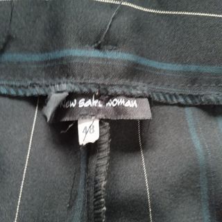 Pantalón Negro Rayas Acampanado