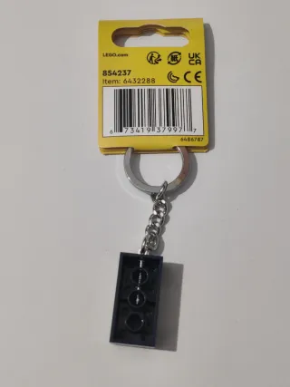 Llavero Lego Azul Tierra 2x4