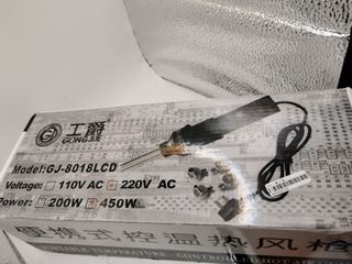 Pistola aire caliente 450W (LCD no funciona)