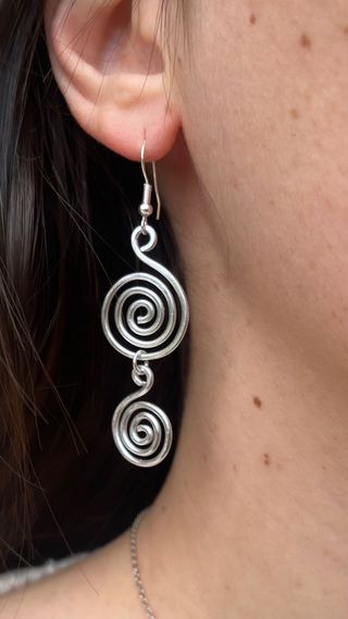 Orecchini fatti a mano a spirale