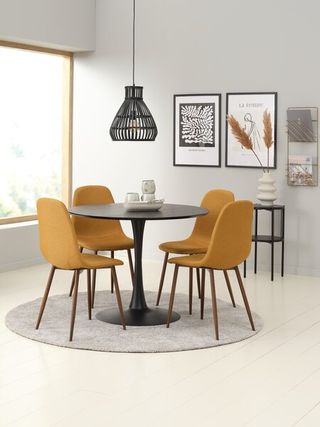 Pack 4 Sillas Comedor JONSTRUP Color Curry (JYSK)