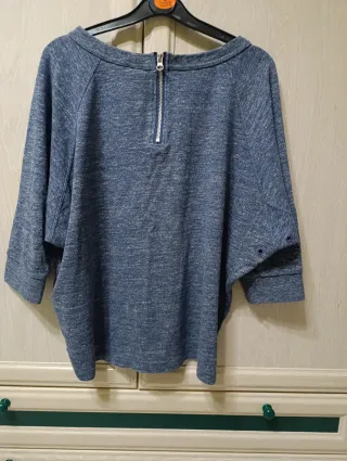 Sudadera Reebok Azul/Gris Talla L