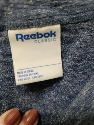 Sudadera Reebok Azul/Gris Talla L