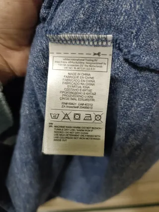 Sudadera Reebok Azul/Gris Talla L