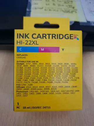 Cartucho Tinta HI-22XL HP 18ml
