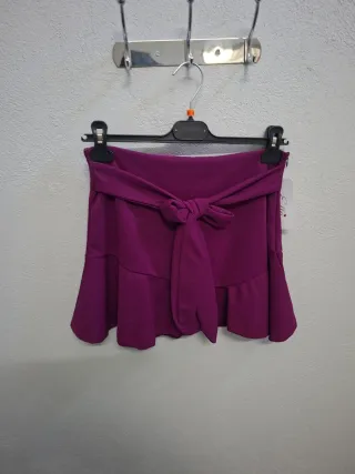 Pantagonna viola con fiocco