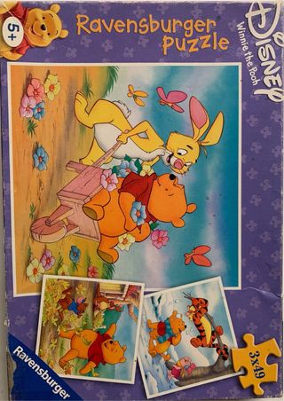 Lote 3 Puzzles: Peppa Pig, Maya y Winnie Pooh