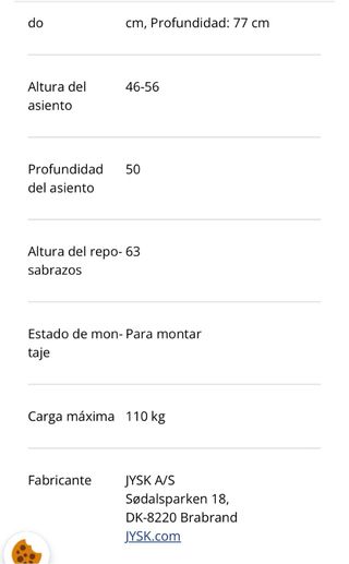 Silla de oficina JYSK VARPELEV negro