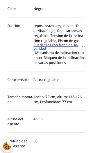 Silla de oficina JYSK VARPELEV negro