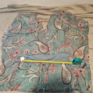 Pantalones anchos estampados talla única