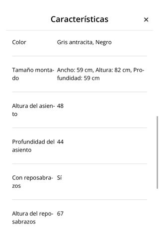 Pack 2 Sillas Comedor ADSLEV Gris Antracita (JYSK)