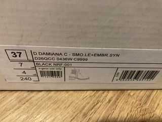 Botines Geox Negros Tacon Ancho Talla 37