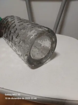 Lote 3 sifones antiguos de vidrio