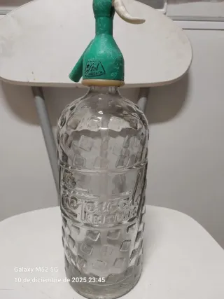 Lote 3 sifones antiguos de vidrio