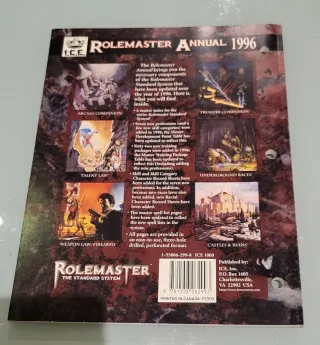 Rolemaster Annual 1996