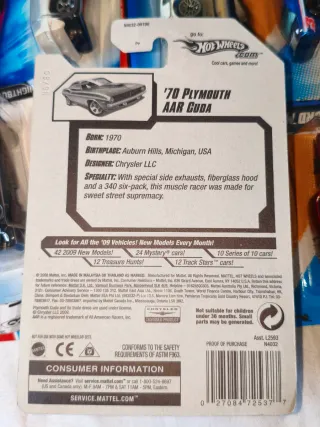 Hot Wheels - '70 Plymouth AAR Cuda - '09 New Model
