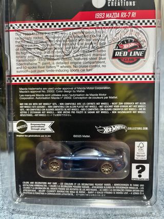 Hot Wheels Mazda RX-7 R1 RLC 1993