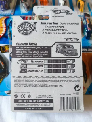 Hot Wheels - Armored Truck - Race World City '10