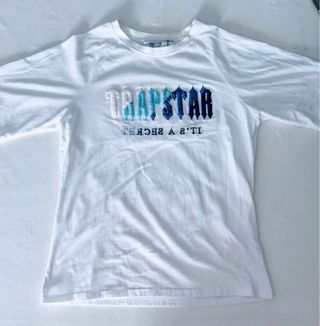 Camiseta Trapstar blanca y azul