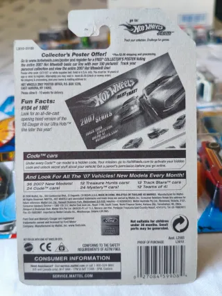 Hot Wheels - 1968 Mercury Cougar - Code Car 2001