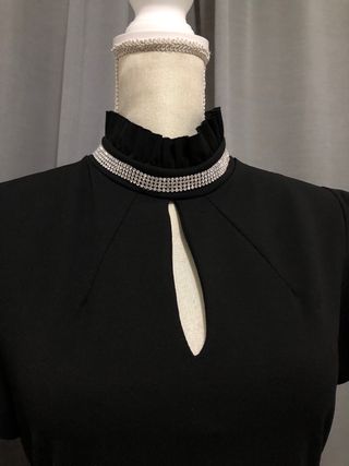 Vestito donna nero elegante taglia L