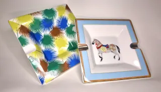 2 Ceniceros de cerámica con diseño