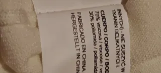 Jersey blanco tachas talla M