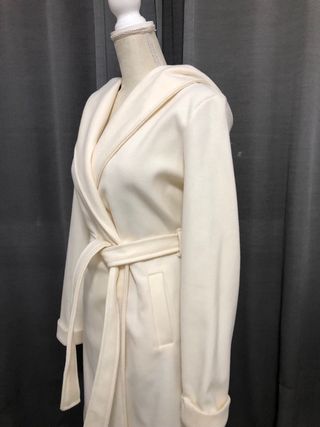 Cappotto Bay bianco con cappuccio taglia unica