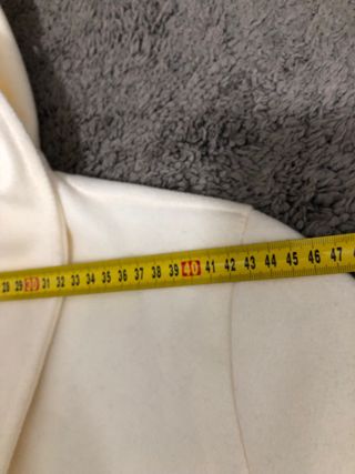 Cappotto Bay bianco con cappuccio taglia unica