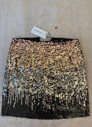 Falda lentejuelas Stradivarius