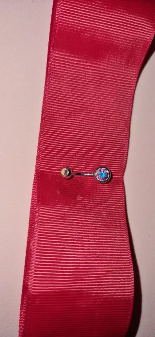 Piercing ombelico acciaio inox nuovo