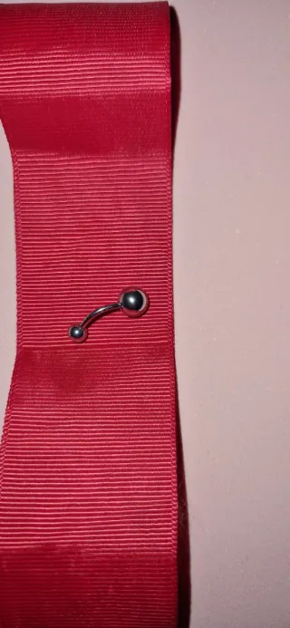 Piercing ombelico acciaio inox nuovo