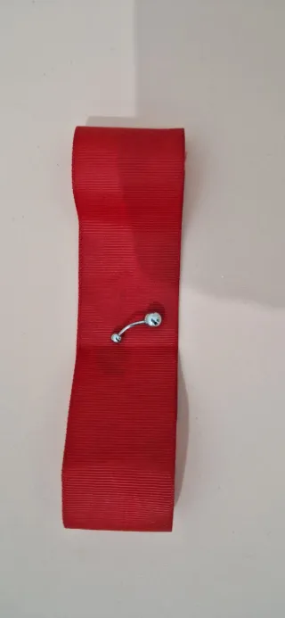 Piercing ombelico acciaio inox nuovo