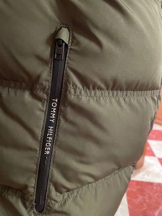 Chaqueta Tommy Hilfiger caqui acolchada