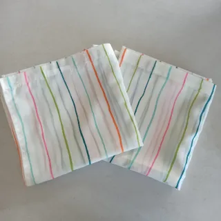 Tende doccia a righe multicolor in poliestere