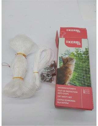 Red de protección para gatos 2 x 3 m, transparente