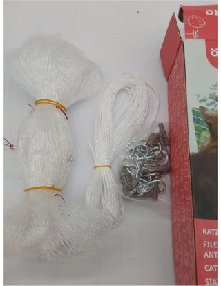 Red de protección para gatos 2 x 3 m, transparente