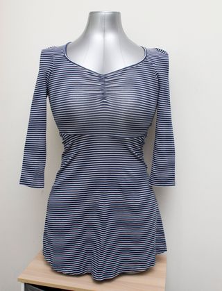 Dark blue and white striped dress /Vestito a righe