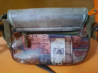 Bolso Anekke beige estampado