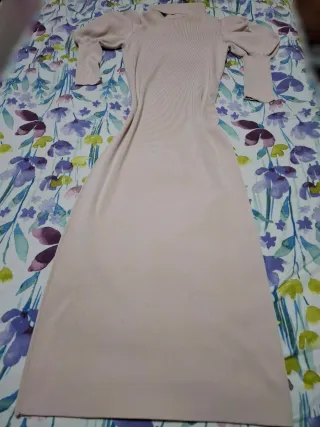 Vestido largo Zara rosa palo