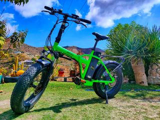 Bici Eléctrica Plegable Fat Bike Verde