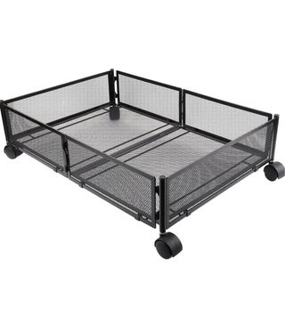 2 cajas almacenaje metálica con ruedas