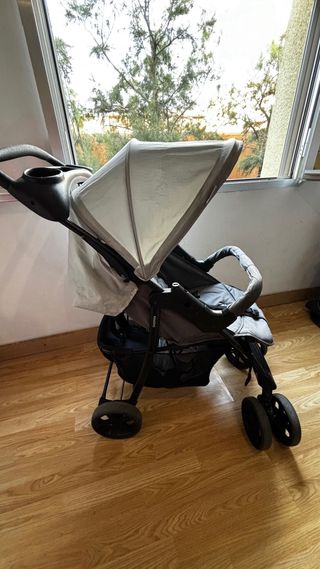 Carro bebé Hauck Trío 3 en 1 gris