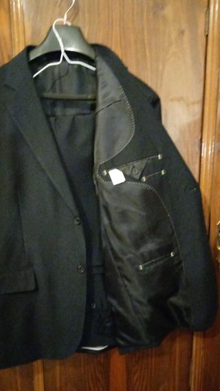 Traje de caballero azul marino