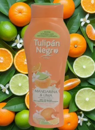 Bagnoschiuma Tulipán Negro Mandarino e Lime